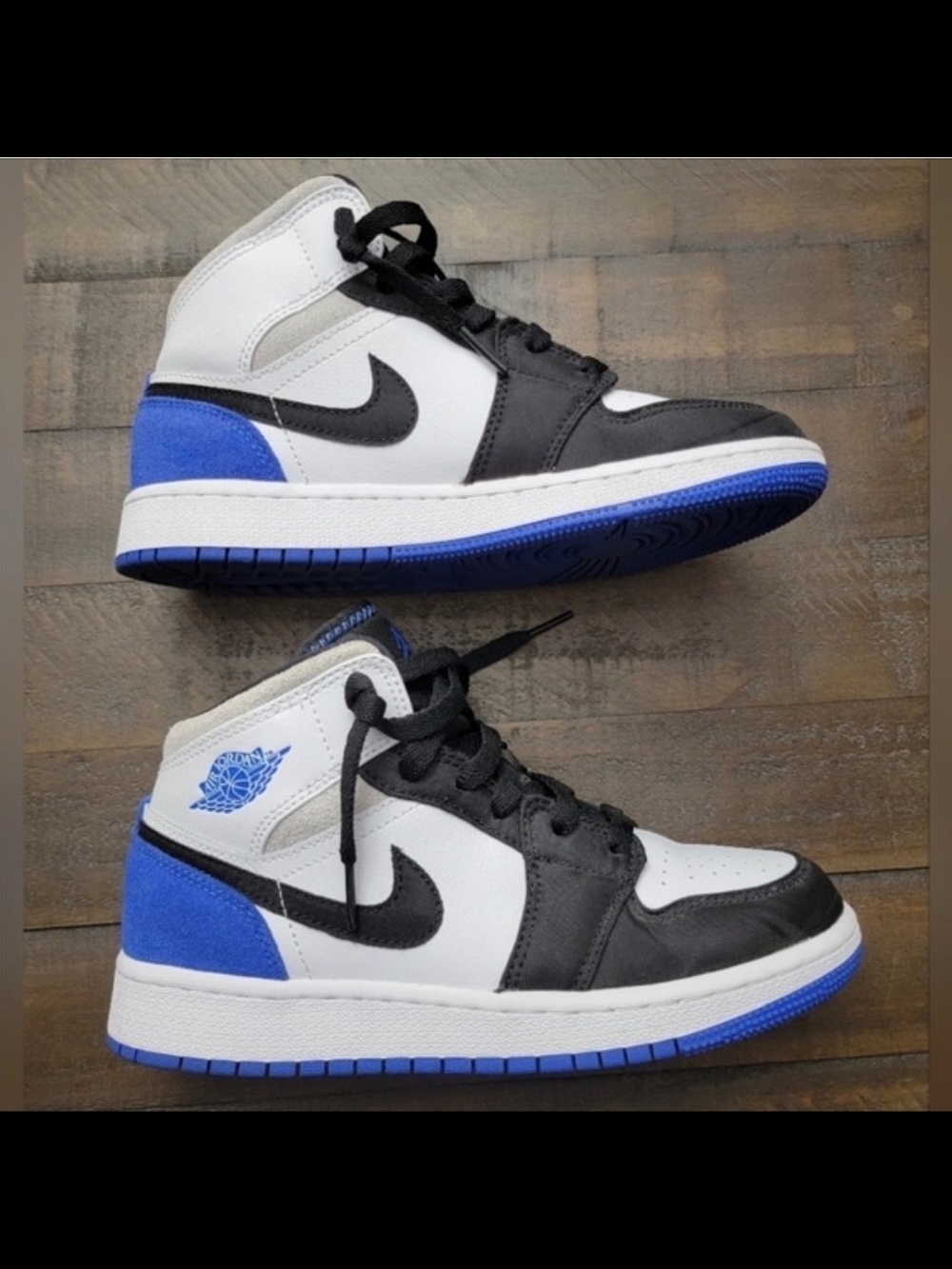 Nike Air Jordan 1 Mid SE "Royal Black Toe,"